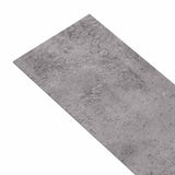 Tavole per Pavimenti 36 pcs Marrone Cemento 5,02 m PVC