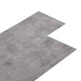 Tavole per Pavimenti 18 pcs Marrone Cemento 5,26 m PVC