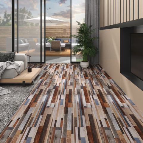 Listoni Pavimenti Non Autoadesivi PVC 5,26 m 2mm Multicolori