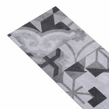 Listello per Pavimentazione Autoadesivo 32 pcs Motivo Grigio