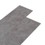 Listoni Pavimento PVC 5,02 m 2 mm Autoadesivi Grigio Cemento