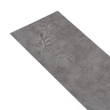 Listoni Pavimento PVC 5,02 m 2 mm Autoadesivi Grigio Cemento