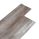 Listoni Pavimento in PVC 5,02 m 2 mm Autoadesivi Legno Marrone