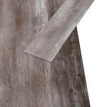 Listoni Pavimento in PVC 5,02 m 2 mm Autoadesivi Legno Marrone