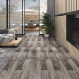 Listoni Pavimento in PVC 5,02 m 2 mm Autoadesivi Legno Marrone