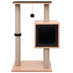 Albero per Gatti con Tappeto Tiragraffi in Sisal 82 cm