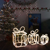 Decorazione Natale Scatole Regalo con 180 LED Interni Esterni