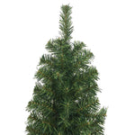 Albero di Natale Artificiale Sottile con Base Verde 180 cm PVC