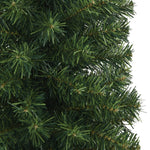 Albero di Natale Artificiale Sottile con Base Verde 180 cm PVC