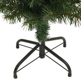 Albero di Natale Artificiale Sottile con Base Verde 180 cm PVC