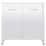 Mobile da Bagno Bianco Lucido 60x33x61 cm in Legno truciolato