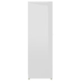 Mobile da Bagno Bianco Lucido 30x30x95 cm in Legno truciolato