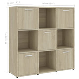 Libreria Rovere Sonoma 90x30x90 cm in Legno truciolato