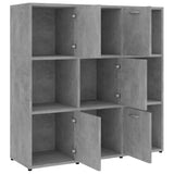 Libreria Grigio Cemento 90x30x90 cm in Legno truciolato