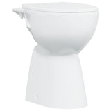 WC Senza Brida 7 cm Altezza Extra Chiusura Rallentata Ceramica Bianca