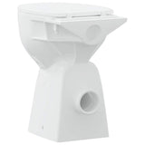 WC Senza Brida 7 cm Altezza Extra Chiusura Rallentata Ceramica Bianca
