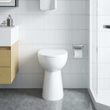 WC Senza Brida 7 cm Altezza Extra Chiusura Rallentata Ceramica Bianca