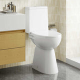 WC Senza Brida 7 cm Altezza Extra Chiusura Rallentata Ceramica Bianca