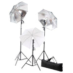 Kit per Studio Fotografico con Set di Luci e Fondale