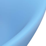 Lavabo con Troppopieno Ovale Azzurro Opaco 58,5x39 cm Ceramica