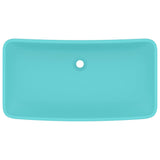 Lavabo Lusso Rettangolare Verde Chiaro Opaco 71x38 cm Ceramica