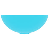 Lavandino da Bagno in Ceramica Verde Chiaro Rotondo