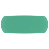 Lavandino Lusso Rotondo Verde Chiaro Opaco 40x15 cm in Ceramica