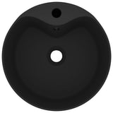 Lavandino con Troppopieno Nero Opaco 36x13 cm in Ceramica