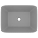 Lavandino Luxury Grigio Chiaro Opaco 41x30x12 cm in Ceramica