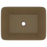 Lavandino Luxury Crema Opaco 41x30x12 cm in Ceramica