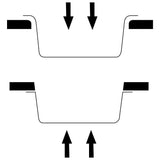 Lavello da Cucina con Foro Troppopieno Bianco in Granito