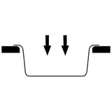 Lavello da Cucina con Foro Troppopieno Ovale Grigio in Granito