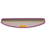 Tappetini per scale 15 pz 65x21x4 cm rosa semicircolari grandi