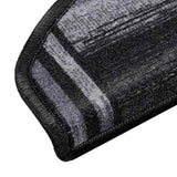 Tappetini Autoadesivi per Scale 15 pz Nero e Grigio 65x21x4 cm