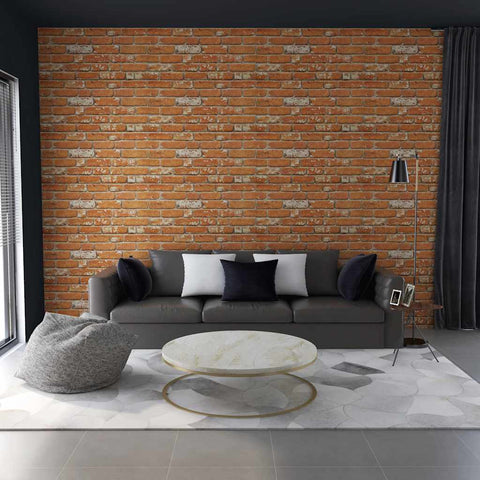 Pannelli Murali 3D con Design Mattoni Marrone Chiaro 10 pz EPS
