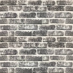 Pannelli Murali 3D con Mattoni Grigio Scuro 11 pz EPS