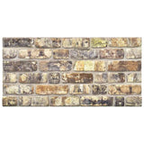 Pannelli Murali 3D con Design a Mattoni Multicolore 10 pz EPS