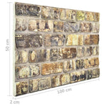 Pannelli Murali 3D con Design a Mattoni Multicolore 10 pz EPS