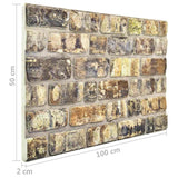 Pannelli Murali 3D con Design a Mattoni Multicolore 10 pz EPS