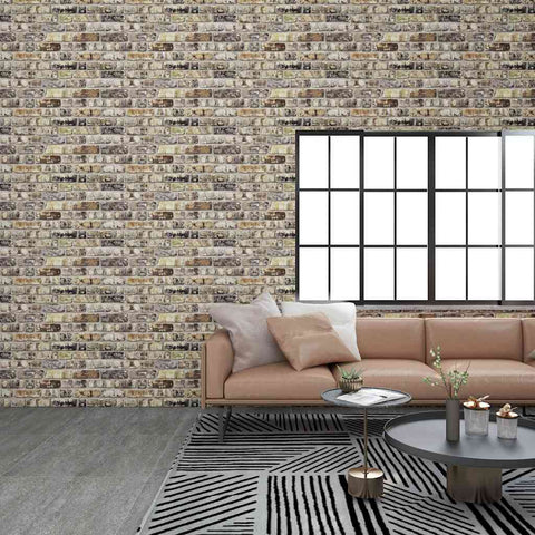 Pannelli Murali 3D con Design a Mattoni Multicolore 10 pz EPS