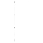 Parete per Doccia Walk-in Vetro Semi Smerigliato ESG 80x195 cm