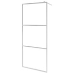 Parete per Doccia Walk-in in Vetro Smerigliato ESG 80x195 cm