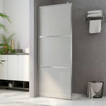 Parete per Doccia Walk-in in Vetro Smerigliato ESG 115x195 cm