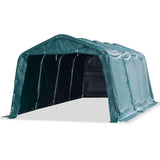 Tendone Bestiame Rimovibile PVC 550 g/m 3,3x6,4 m Verde Scuro