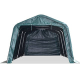 Tendone Bestiame Rimovibile PVC 550 g/m 3,3x6,4 m Verde Scuro