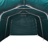 Tendone Bestiame Rimovibile PVC 550 g/m 3,3x6,4 m Verde Scuro