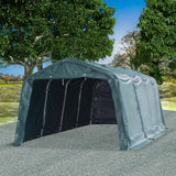 Tendone Bestiame Rimovibile PVC 550 g/m 3,3x6,4 m Verde Scuro