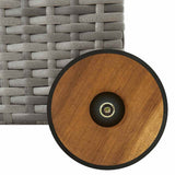 Contenitore da Giardino Grigio Chiaro 120x65x61 cm Polyrattan