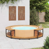 Bordo per Spa 273x53 cm in Legno Massello d'Acacia