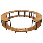Bordo per Spa 273x53 cm in Legno Massello d'Acacia